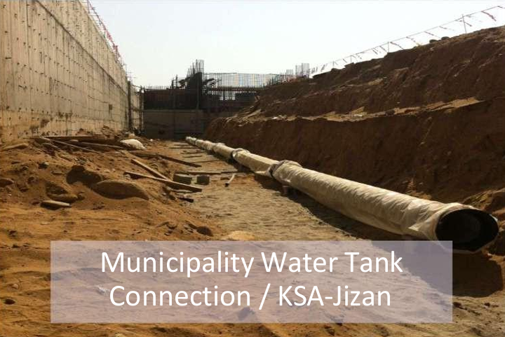 Municipality Water Tank  Connection / KSA-Jizan